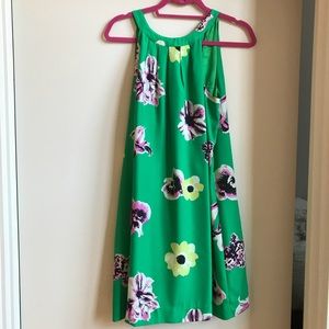 JCrew Floral Green Dress